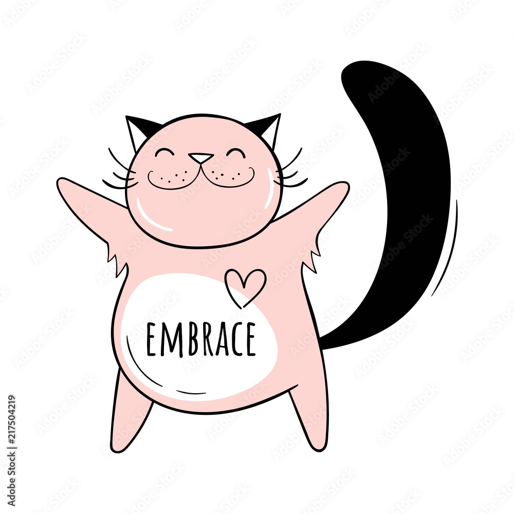 Photo Vector illustration of a Cute cat