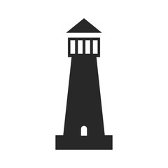 Sticker - Lighthouse logo. Tower icon. Marine symbol. Vector eps 08.