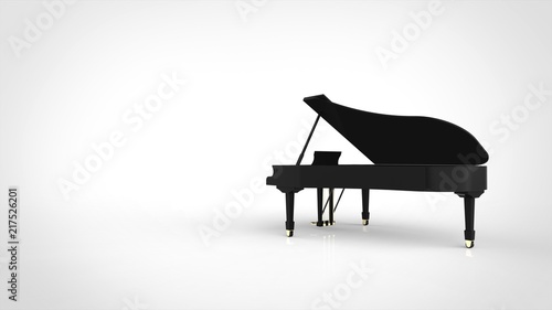 グランドピアノ 裏側 左コピースペース Stock イラスト Adobe Stock