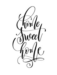 Wall Mural - home sweet home - hand lettering inscription text