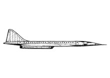 Illustration Of Supersonic Transport