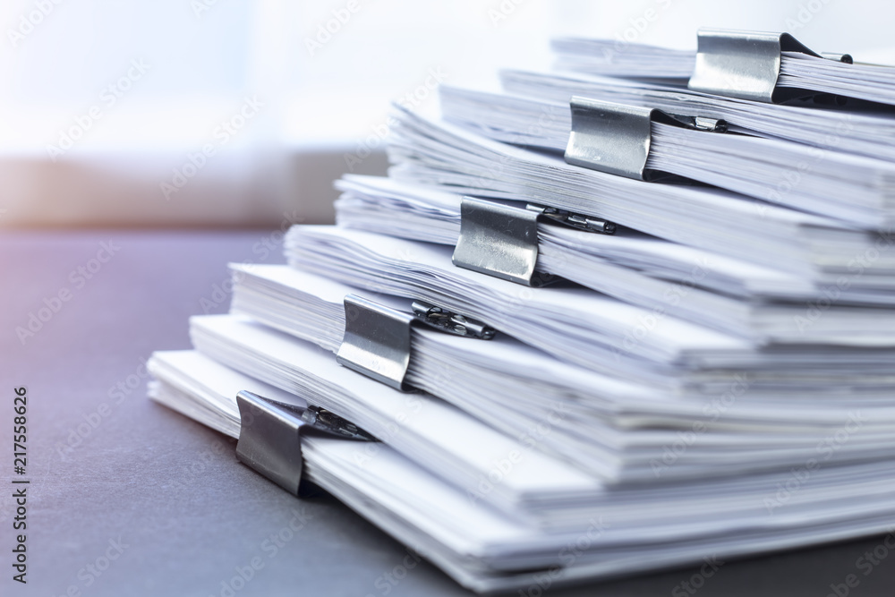 Paper office documentation. Financial reports. - obrazy, fototapety, plakaty 