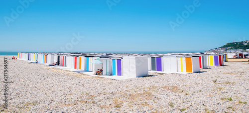 Le Havre Cabanes De La Plage En Normandie France Buy