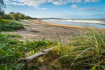 Agnes Water main beach in the summer at sunset, Australia