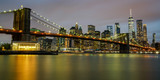 Fototapeta Nowy Jork - Brooklyn bridge et la skyline de New York