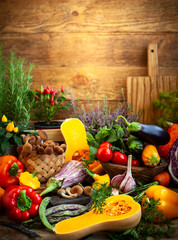 Wall Mural - Assorted fresh vegetables