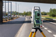 Surveyor equipment (theodolit) on construction site