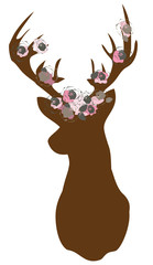 Sticker - Floral Deer