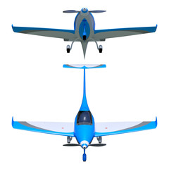 Wall Mural - Light general aviation aircraft 3d model