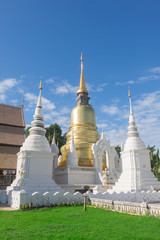 Wall Mural - Suan dok temple  beautiful temple in chiangmai,Thailand