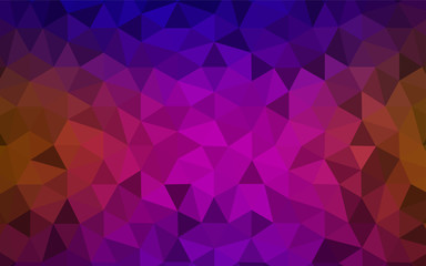 Wall Mural - dark blue, red vector gradient triangles template.