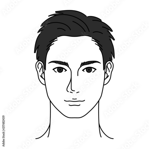 清潔感のある男性の顔 Stock Vector Adobe Stock 清潔感のある男性の顔 Stock Vector Adobe Stock