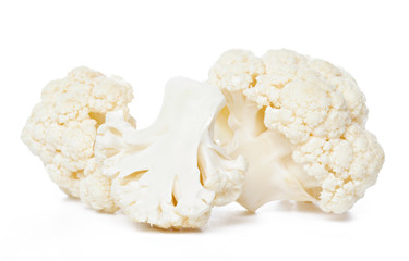 Wall Mural - Cauliflower. Piece isolated on white.