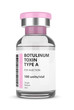 3d render with botulinum toxin type A vial