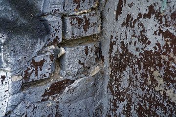 Wall Mural - Grunge brick painted block wall, stone surface