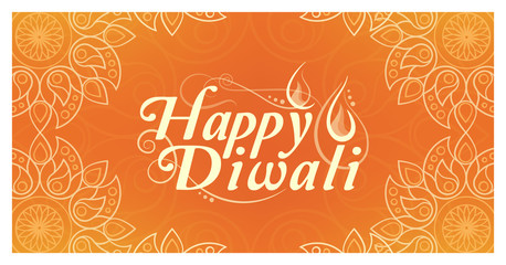 Happy Diwali celebration card