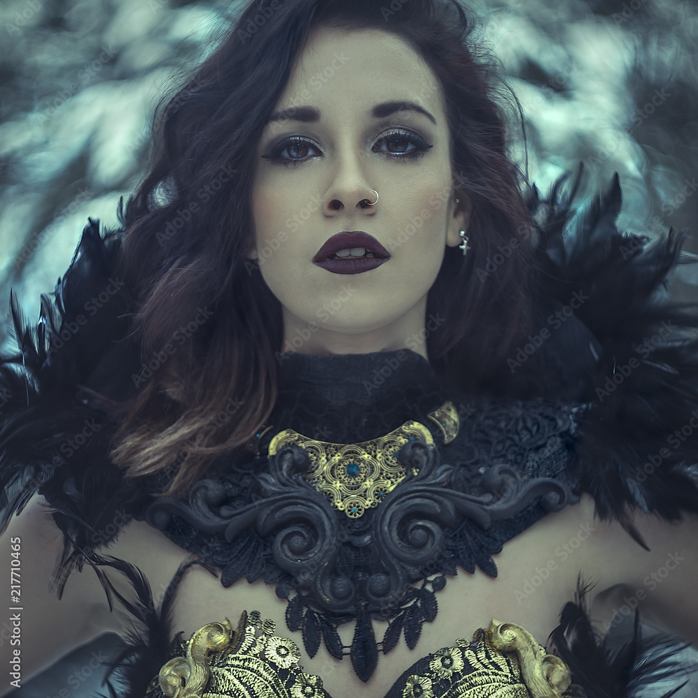 black gold metallic dress Mystic Ivy Black and Burgundy Renaissance Gown – Gothic Fantasy Wedding  Dress – A & M Enterprises Bridal main image 0