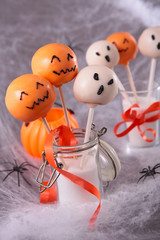 Wall Mural - halloween decoration and lollipop