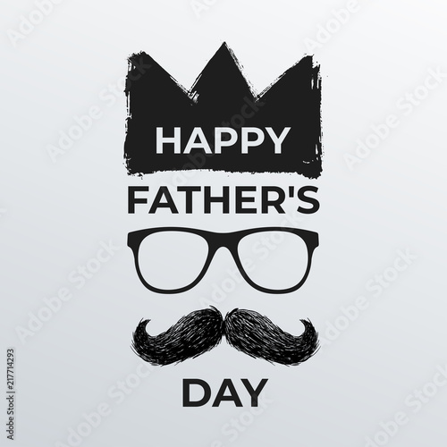Happy Father S Day Trendy Brush Stroke Banner With Father S Day Decoration Elements Freehand Drawing Words Crown Glasses Mustache Vector Illustration Isolated On White Background Stock Vector Adobe Stock Happy Father S Day Trendy Brush Stroke Banner With Father S Day Decoration Elements Freehand Drawing Words Crown Glasses Mustache Vector Illustration Isolated On White Background Stock Vector Adobe Stock