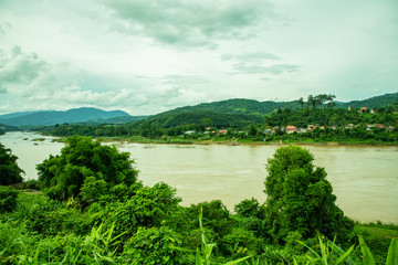 Canvas Print - Natural view of Mekong river