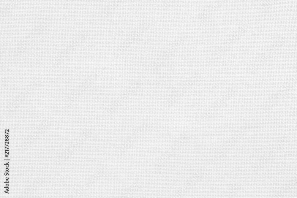White cotton fabric texture background, seamless pattern of natural textile. - obrazy, fototapety, plakaty 