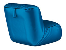 Soft Blue Chair Made Of Silk 