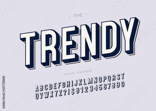 Vector Trendy Bold Typeface For Decoration Logo Party Poster T