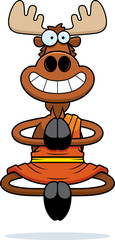 Poster - Smiling Cartoon Moose Monk