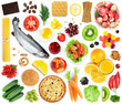 © seralex - Collection of food and drink. Top view