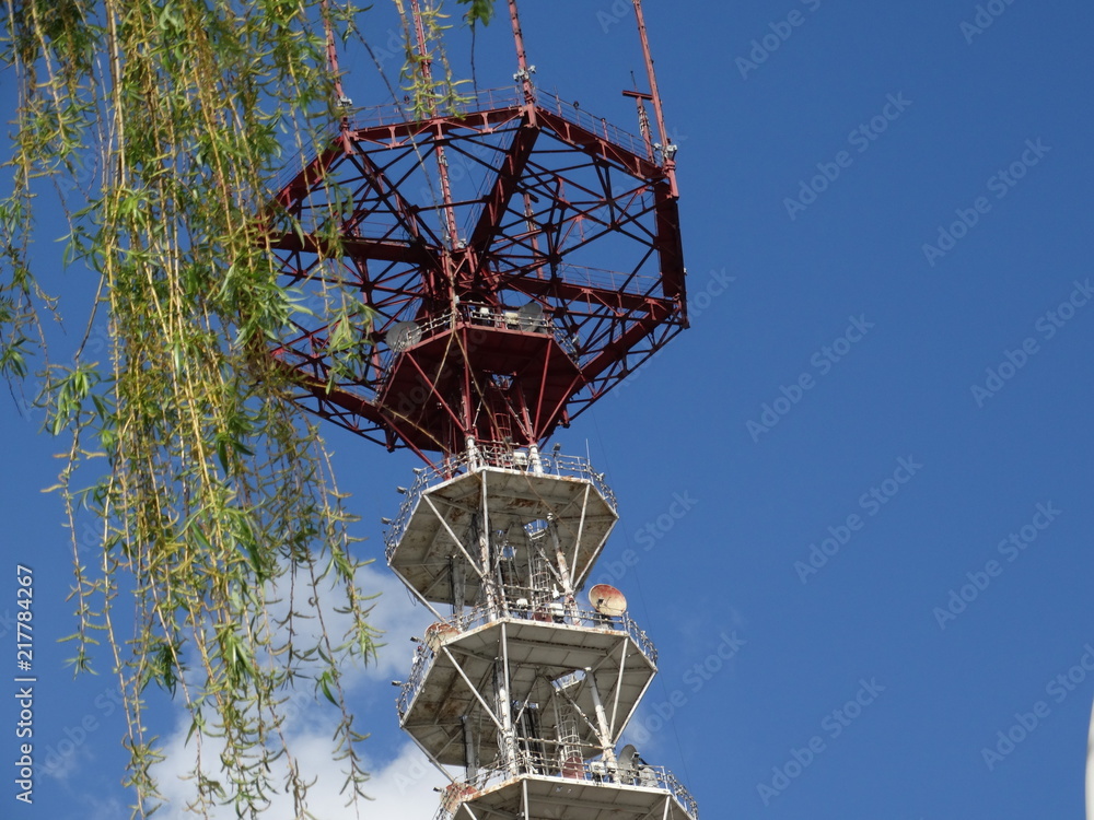 Tower, ONT Minsk tele-transmitter, TV and radio broadcasting, tower ...