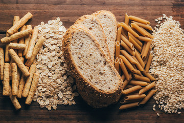 Wholegrain foods, with high fiber content