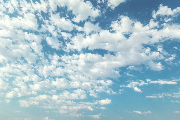 Wall Mural - blue sky and beautiful cloud. plain landscape background