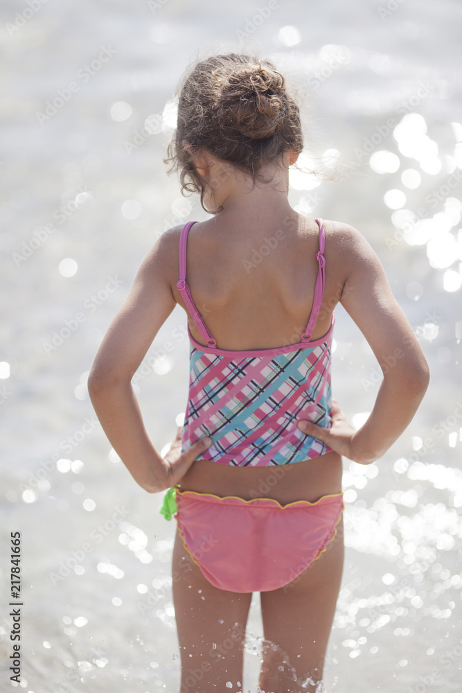6 year old girl naked Little girl 6 years old on the beach in Spain near Alicante city の Stock  フォト | Adobe Stock