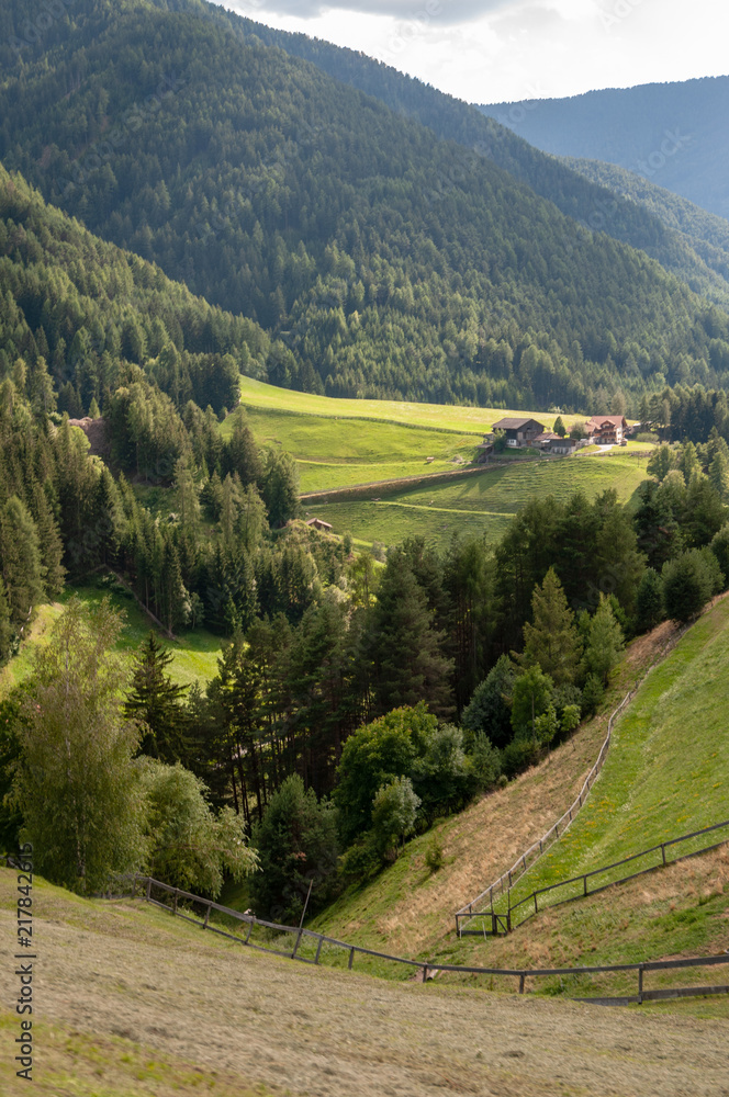 Foto-Schiebegardine mit Schienensystem - The Rugged Mountain Ranges of the Italian Dolomites