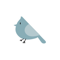 Sticker - Cute blue bird illustration