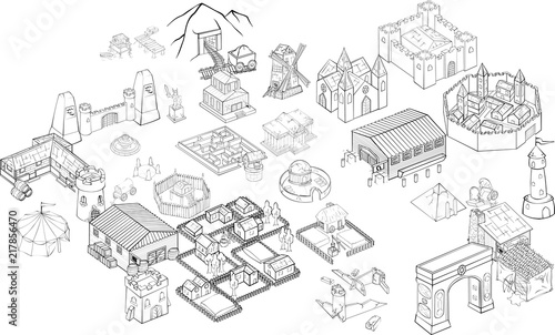 ロイヤリティフリー Rpg 街並み ごめんなさい