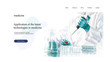 © Ardea-studio - Web page for the design of a medical or scientific site, laboratory research and the latest technologies and developments in the field of medicine, taking analyzes
