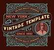 © Roverto - Vintage label with getleman element