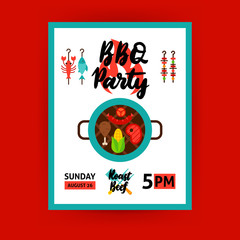 Wall Mural - BBQ Party Poster