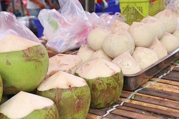 Wall Mural - Coconut at street food