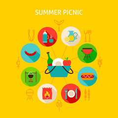 Wall Mural - Concept Summer Picnic