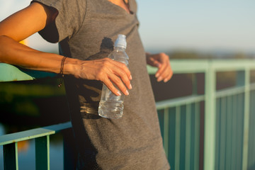 Wall Mural - Resting after workout