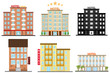 Hotel, hotel icon, hostel icon. Flat design, vector illustration, vector.