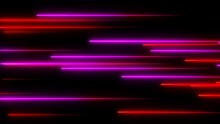 Horizontal Streaks Of Light Version 01 Colorful Abstract Animation Motion Background Seamless Loop Pink Red Violet