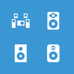 Sticker - Collection of 4 speakers filled icons