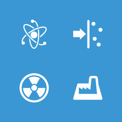 Poster - Collection of 4 nuclear filled icons