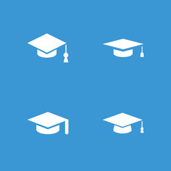 Poster - Collection of 4 academic filled icons