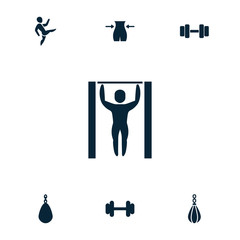 Canvas Print - Collection of 7 gym filled icons