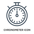 © t-vector-icons - chronometer icons isolated on white background. Modern and editable chronometer icon. Simple icon vector illustration.