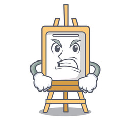 Wall Mural - Angry easel mascot cartoon style